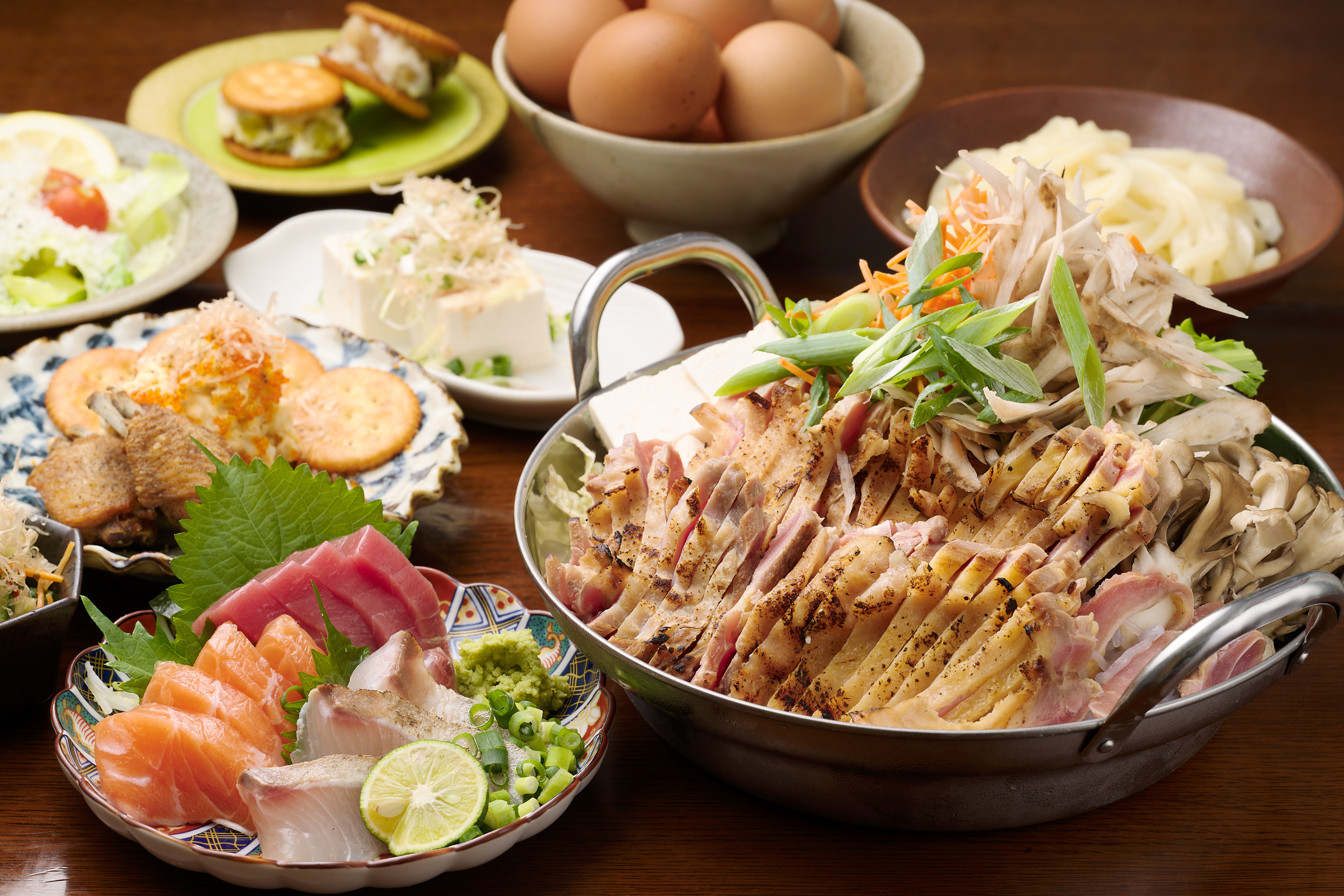 コバスタンド食堂 ご宴会コースのお料理